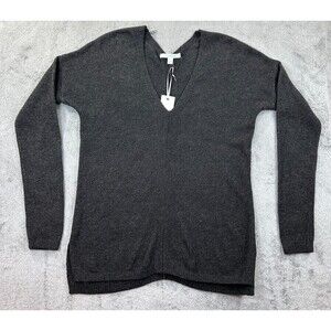 Piperlime Collection Sweater V-Neck Women’s M Gray Wool Blend NWT !!